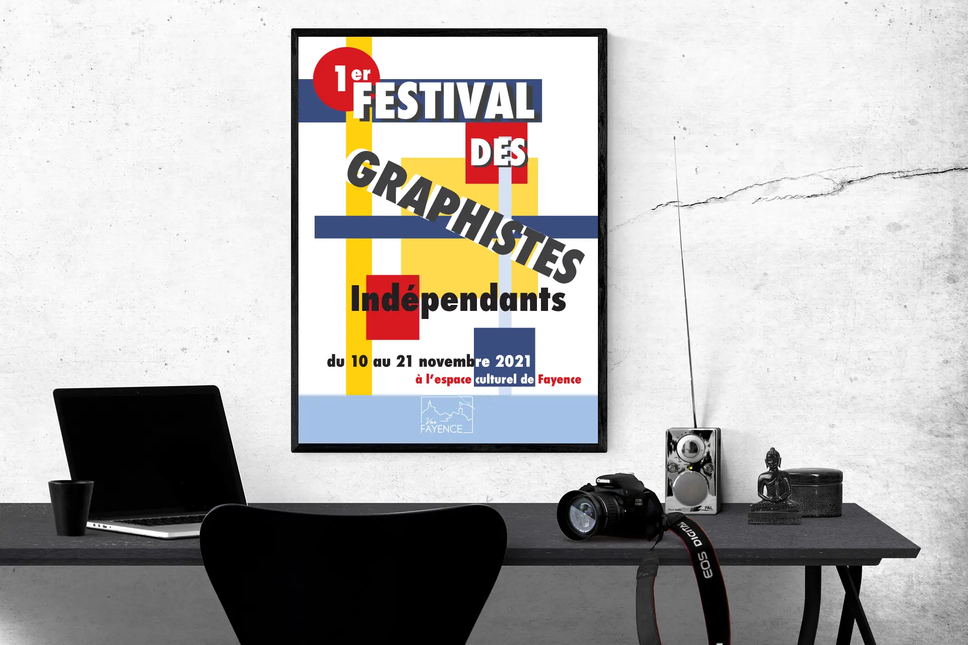 Image d'une affiche pour un festival de graphisme.